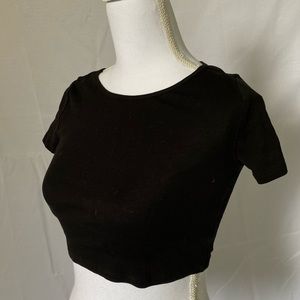 Black crop top